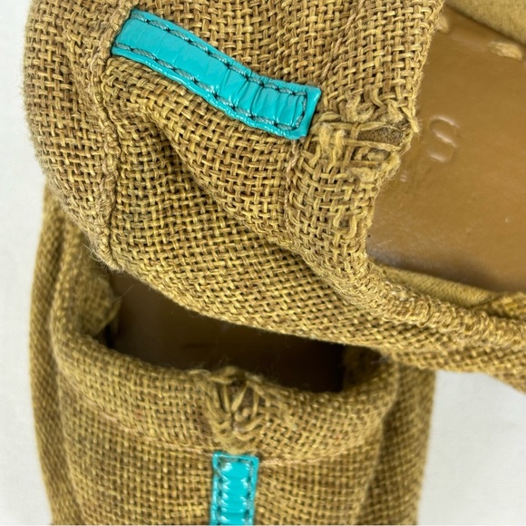 Tieks Brentwood Ballet Flats Fabric Ballerina Comfort Casual Shoes Tan Size 8 - Picture 13 of 16